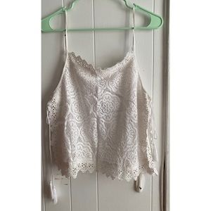 NWT Aerie Lace Tank Coverup with Adjustable Straps Size Large